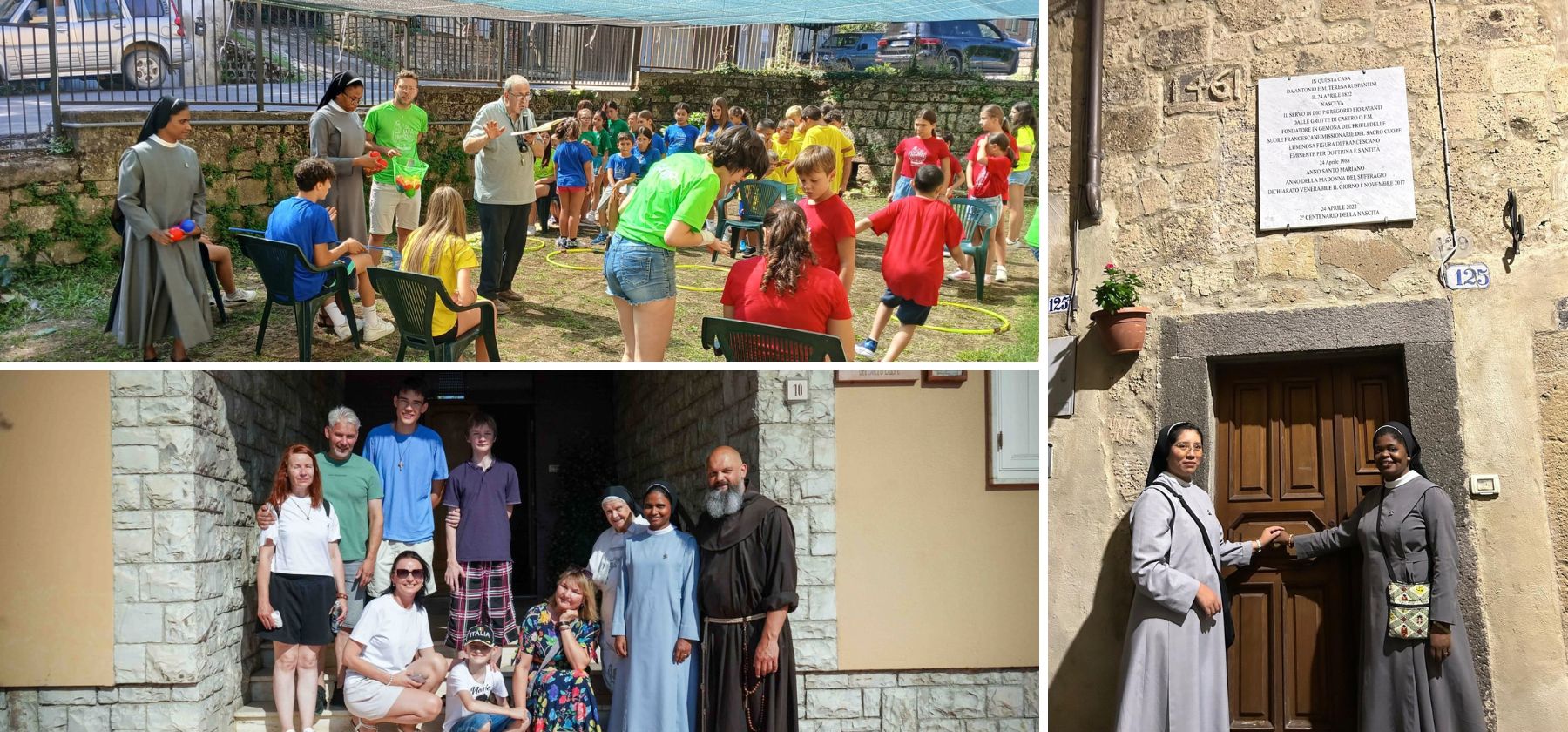 JUNIORATO INTERNAZIONALE: Esperienza missionaria nelle varie comunità - Assisi e Grotte di  Castro